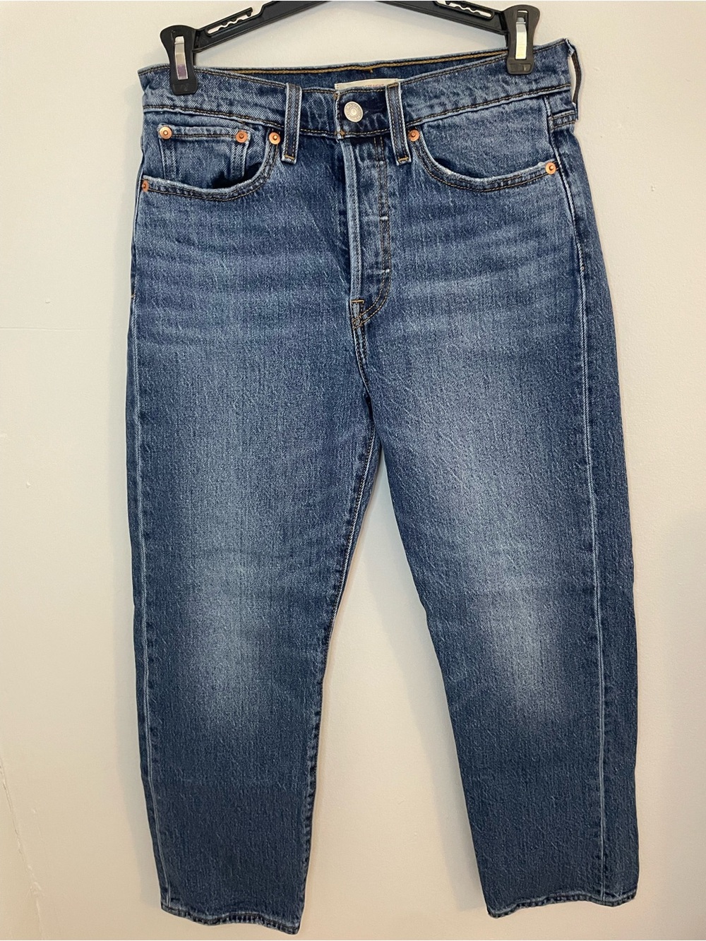 Levi's Straight-Leg Medium Blue Women's Jeans